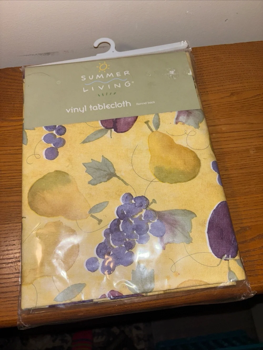 Yellow Fruit Vinyl Tablecloth
